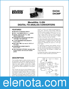 Texas Instruments DAC80 datasheet