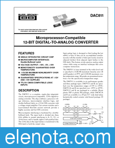 Texas Instruments DAC811 datasheet