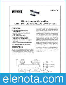 Texas Instruments DAC813 datasheet