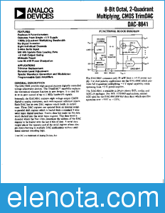 Analog Devices DAC8841 datasheet