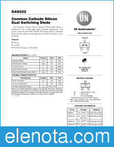 ON Semiconductor DAN222 datasheet