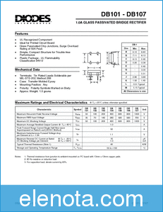 Diodes Incorporated DB102 datasheet