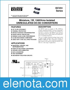 Texas Instruments DCV010505 datasheet