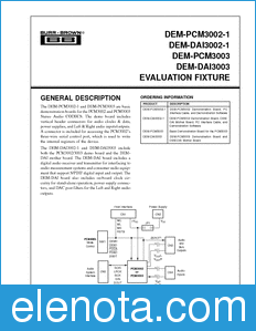 Burr-Brown DEM-PCM3002-1 datasheet