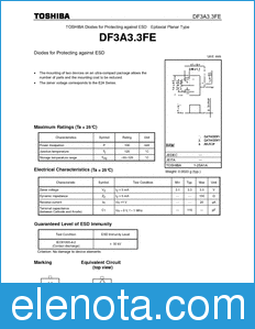 Toshiba DF3A3.3FE datasheet