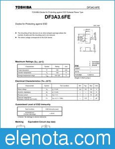 Toshiba DF3A3.6FE datasheet