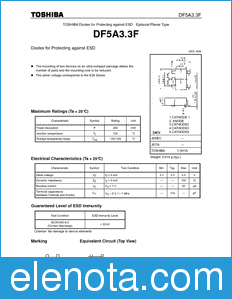 Toshiba DF5A3.3F datasheet