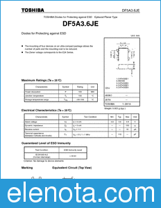 Toshiba DF5A3.6JE datasheet