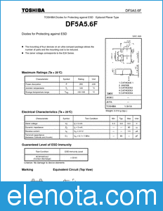 Toshiba DF5A5.6F datasheet