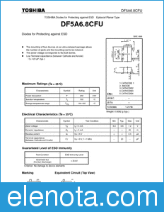 Toshiba DF5A6.8CFU datasheet