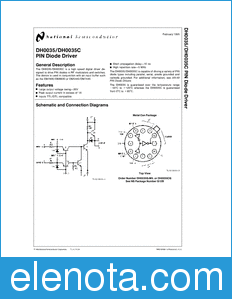 National Semiconductor DH0035 datasheet