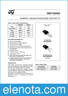 STMicroelectronics DMV1500SD datasheet