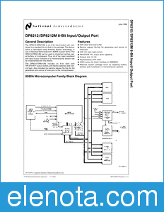 National Semiconductor DP8212 datasheet