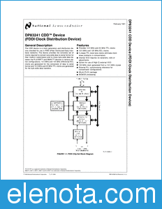 National Semiconductor DP83241 datasheet
