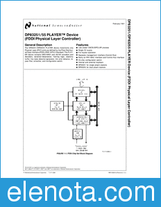 National Semiconductor DP83251 datasheet