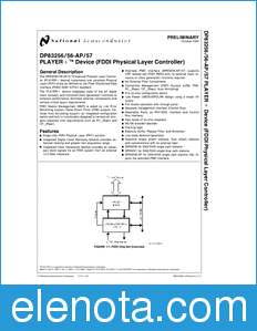 National Semiconductor DP83256 datasheet