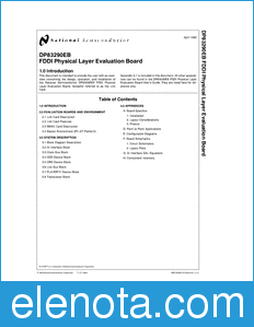 National Semiconductor DP83290EB datasheet