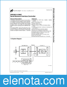 National Semiconductor DP83901A datasheet