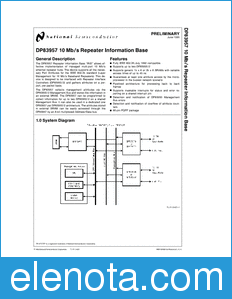 National Semiconductor DP83957 datasheet