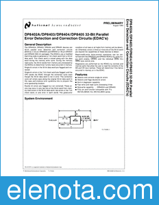 National Semiconductor DP8402A datasheet