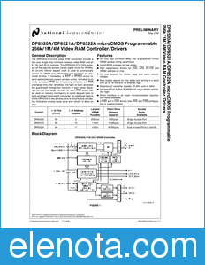 National Semiconductor DP8520A datasheet