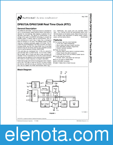 National Semiconductor DP8572A datasheet