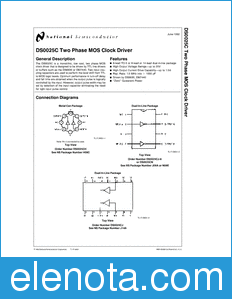 National Semiconductor DS0025C datasheet