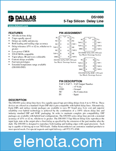 Dallas Semiconductor DS1000 datasheet
