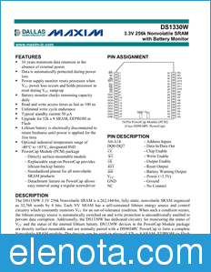 Maxim DS1330W datasheet