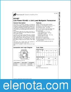 National Semiconductor DS1487 datasheet