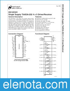 National Semiconductor DS14C241 datasheet
