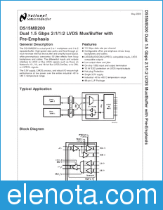 National Semiconductor DS15MB200 datasheet