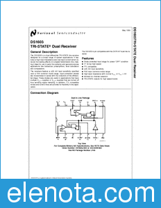 National Semiconductor DS1603 datasheet