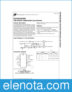 National Semiconductor DS1692 datasheet