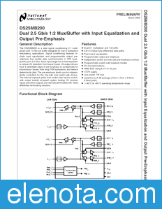 National Semiconductor DS25MB200 datasheet