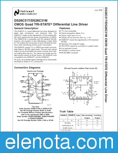 National Semiconductor DS26C31T datasheet