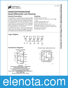 National Semiconductor DS26C32AT datasheet