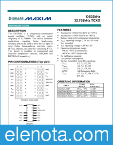 Maxim DS32kHz datasheet
