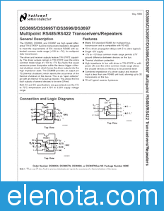 National Semiconductor DS3695 datasheet