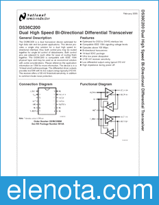 National Semiconductor DS36C200 datasheet