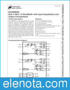 National Semiconductor DS40MB200 datasheet