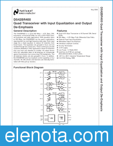 National Semiconductor DS42BR400 datasheet