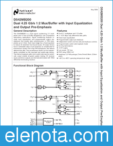 National Semiconductor DS42MB200 datasheet