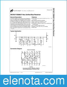 National Semiconductor DS7837 datasheet