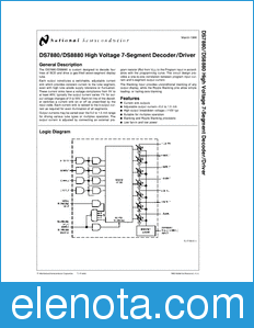 National Semiconductor DS7880 datasheet