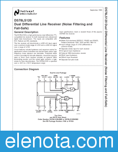 National Semiconductor DS78LS120 datasheet