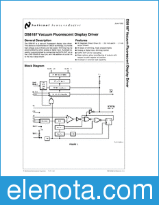 National Semiconductor DS8187 datasheet