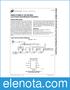 National Semiconductor DS8614 datasheet