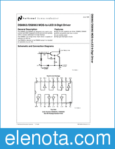 National Semiconductor DS8863 datasheet