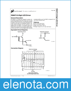 National Semiconductor DS8973 datasheet